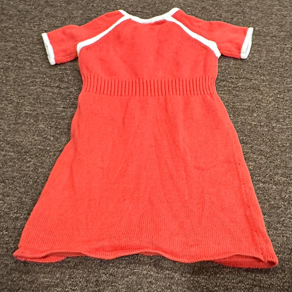 EUC! Gymboree Sz 4T toddler girls sweater dress Red White Knit - Picture 3 of 3